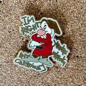 Disney Grumpy Snow White seven dwarves Official Trading Pin collectors item